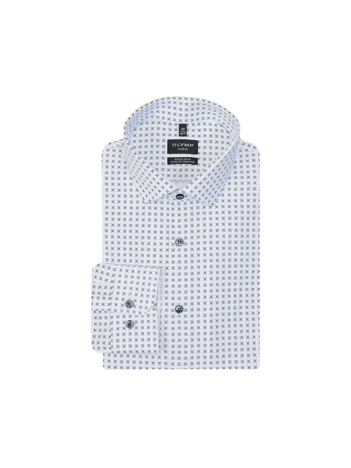 OLYMP NO.6 | Hemd Slim Fit | weiss